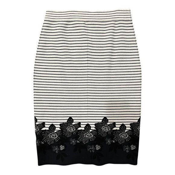 NWT- Gorgeous A.L.C Black and White Striped Skirt - Picture 3 of 3